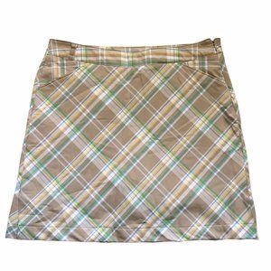 NWT Callaway Women's A Line Plaid Stretch Active Athletic Golf Skort Skirt Sz 8